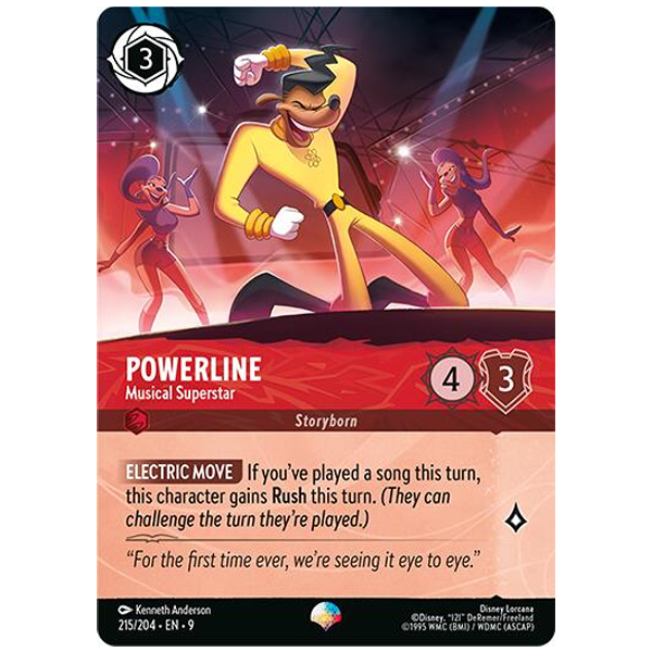 Disney Lorcana TCG - Powerline Musical Superstar - 215/204 - Epic