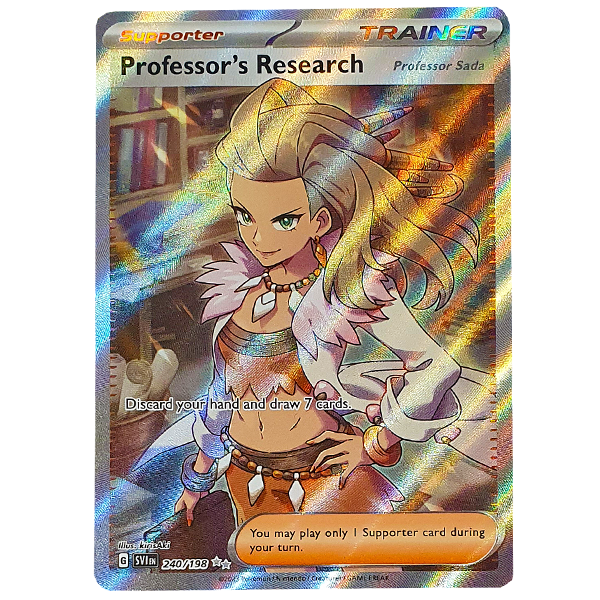 POKÉMON TCG - Professor's Research (Professor Sada) Full Art Secret Rare - 240/198