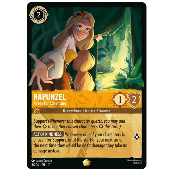 Disney Lorcana TCG - Rapunzel Ready for Adventure - 3/204 – Hero Stash