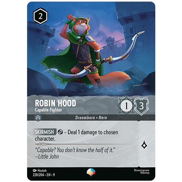 Disney Lorcana TCG - Robin Hood Capable Fighter - 220/204 - Epic