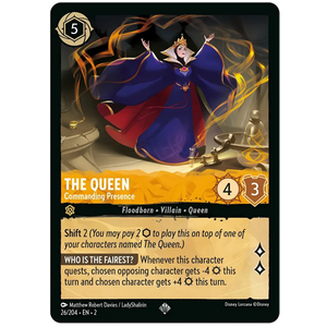Disney Lorcana TCG - The Queen Commanding Presence - 26/204