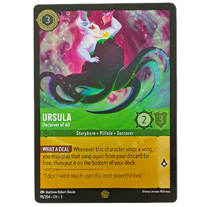 Disney Lorcana TCG - Ursula Deceiver of All - 91/204 - Cold Foil