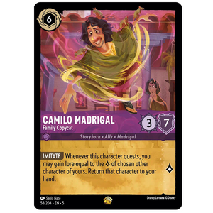 Disney Lorcana TCG - Camilo Madrigal Family Copycat - 58/204