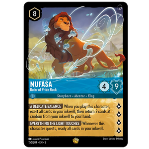 Disney Lorcana TCG - Mufasa Ruler of Pride Rock - 150/204
