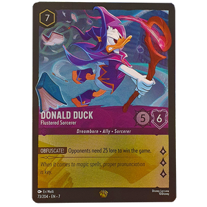 Disney Lorcana TCG - Donald Duck Flustered Sorcerer - 73/204 - Cold Foil