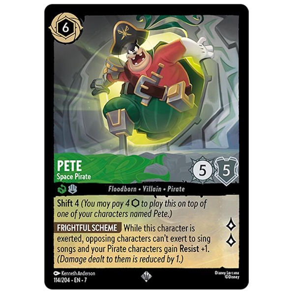Disney Lorcana TCG - Pete Space Pirate - 114/204