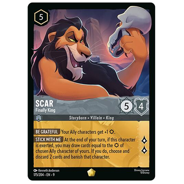 Disney Lorcana TCG - Scar Finally King - 175/204