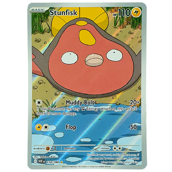 POKÉMON TCG - Stunfisk Illustration Rare - 118/086
