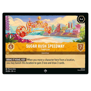 Disney Lorcana TCG - Sugar Rush Speedway Finish Line - 35/204 - Super Rare