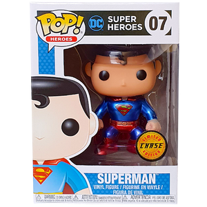 DC  - Superman Metallic Chase & Original Pop! Vinyl Figure Bundle