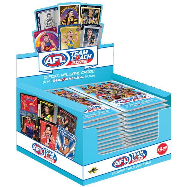 AFL - TeamCoach 2025 Footy Trading Cards- Sealed Booster Box