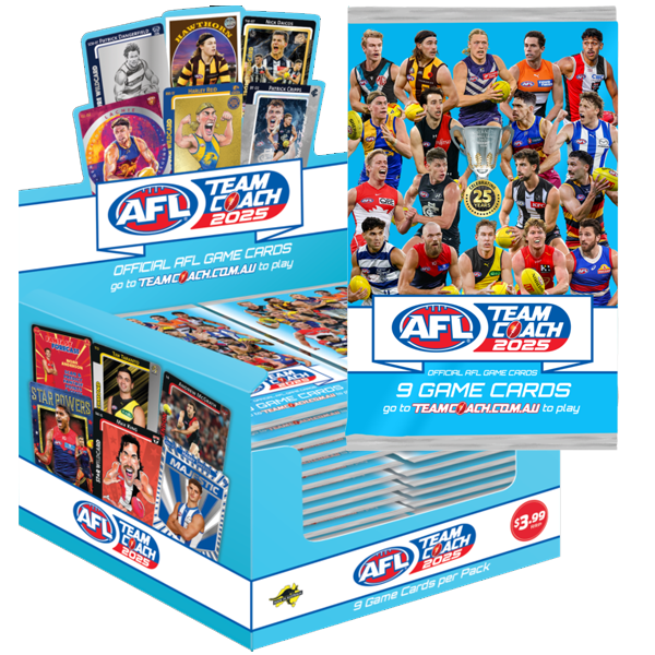 AFL - TeamCoach 2025 Footy Trading Cards- Booster Pack