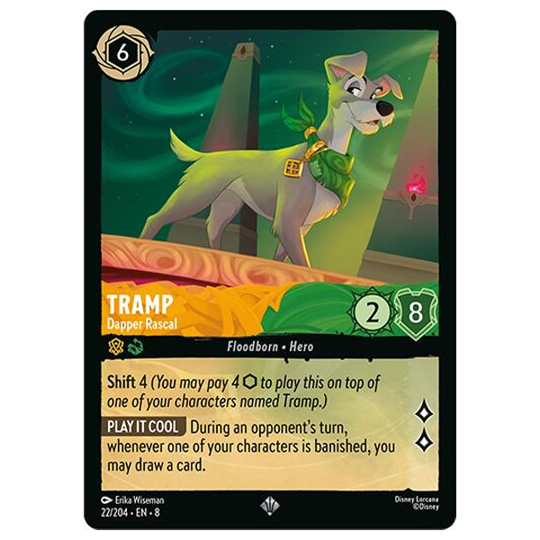Disney Lorcana TCG - Tramp Dapper Rascal - 22/204
