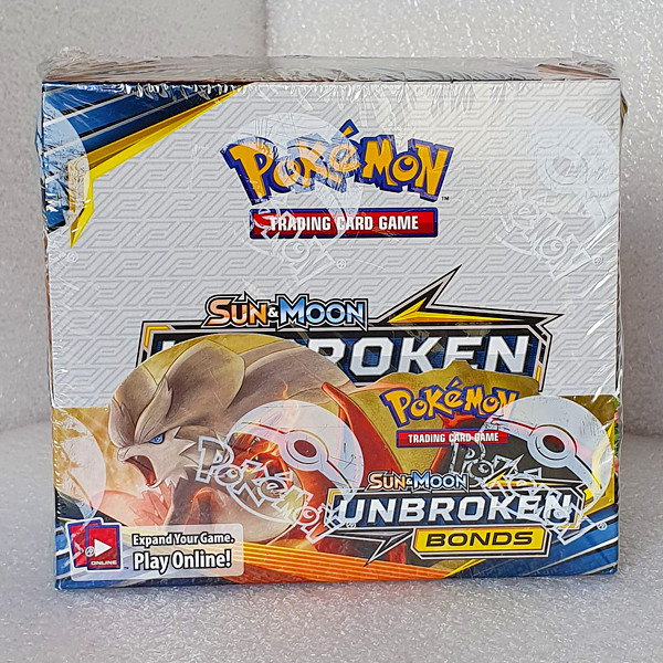 POKMON TCG - Sun & Moon Unbroken Bonds - Sealed Booster Box in Acryli Hero Stash POKMON TCG - Sun & Moon Unbroken Bonds - Sealed Booster Box in Acryli Hero Stash