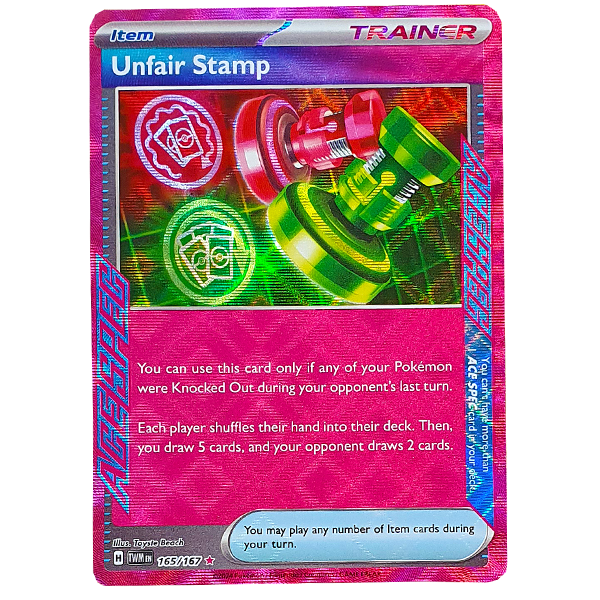 POKÉMON TCG - Unfair Stamp Ace Rare - 165/167
