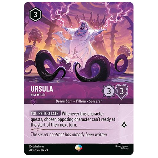 Disney Lorcana TCG - Ursula Sea Witch - 208/204 - Epic