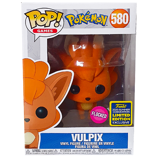 Pokemon - Vulpix Flocked SDCC 2020 Exclusive Pop! Vinyl Figure