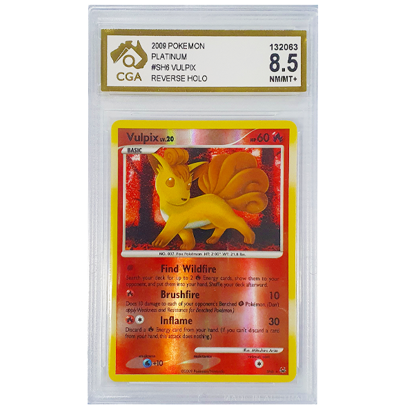 POKÉMON TCG - Vulpix Ultra Rare Reverse Holo - SH6 - CGA Graded 8.5