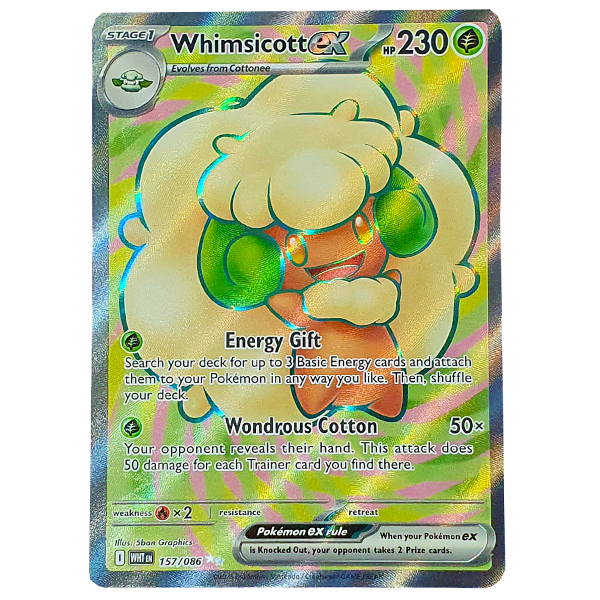 POKÉMON TCG - Whimsicott ex Ultra Rare - 157/086