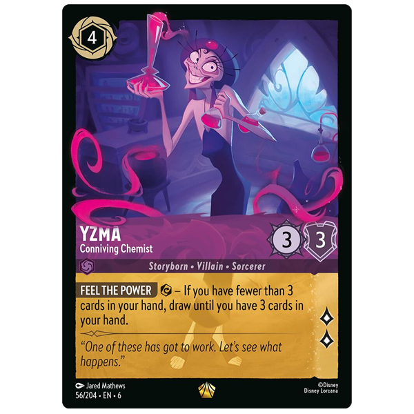 yzma lorcana card Disney TCG - Conniving Chemist - 56/204 Disney Lorcana TCG: Gateway Design - Choose one:PM FIN Crux of Fate Édition limitée