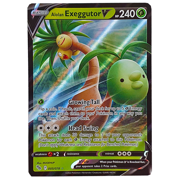 POKÉMON TCG - Alolan Exeggutor V Ultra Rare - 005/078