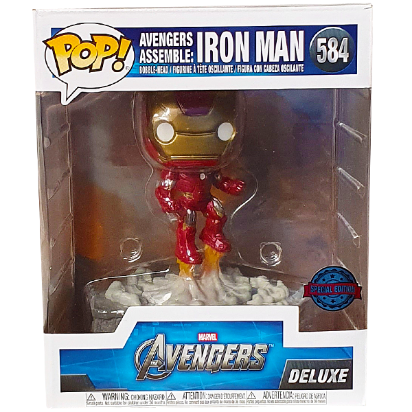 The Avengers - Iron Man Avengers Assemble US Exclusive Diorama Deluxe Pop! Vinyl Figure