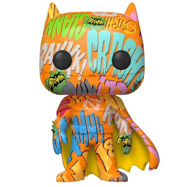 Batman Art Series - Batman (Orange) US Exclusive Pop! Vinyl Figure with Pop! Stacks