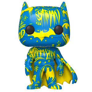 Batman Art Series - Batman (Blue & Yellow) US Exclusive Pop! Vinyl Figure with Pop! Stacks