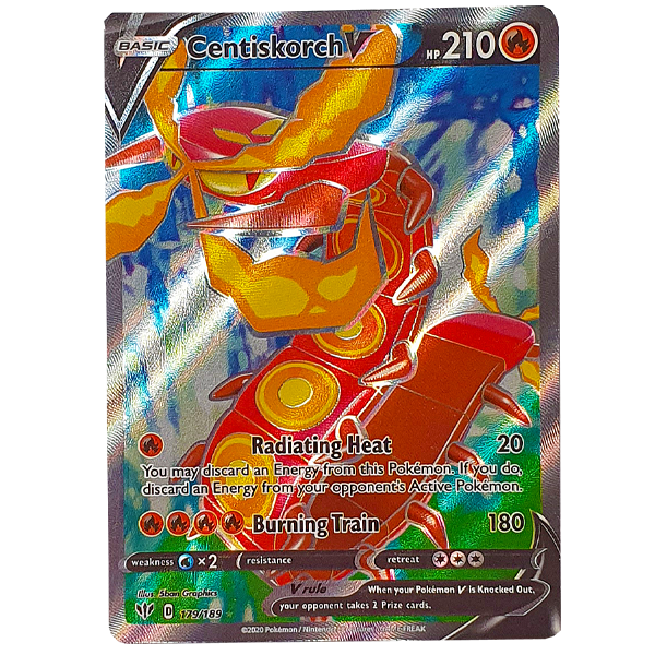 POKÉMON TCG - Centiskorch V Full Art Ultra Rare - 179/189
