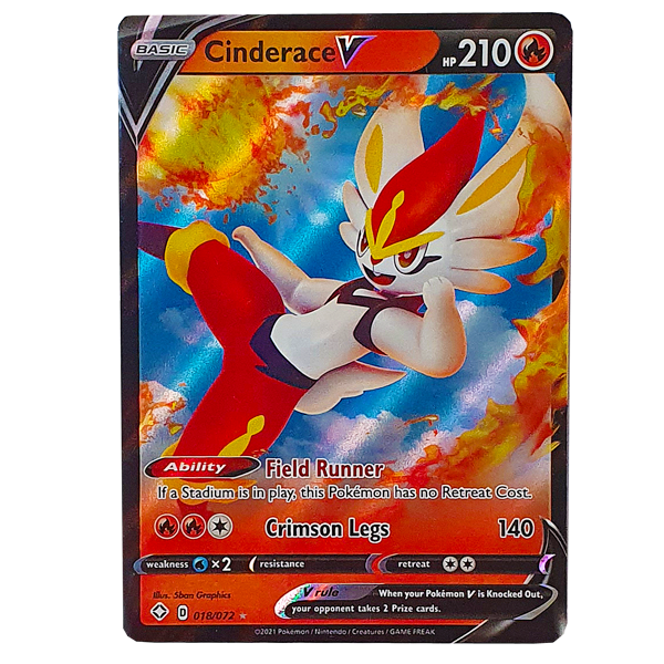 POKÉMON TCG - Cinderace V Ultra Rare - 018/072