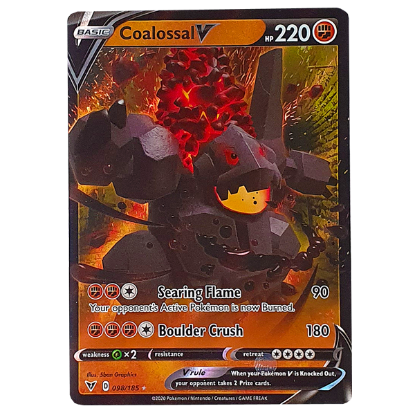 POKÉMON TCG - Coalossal V Ultra Rare - 098/185