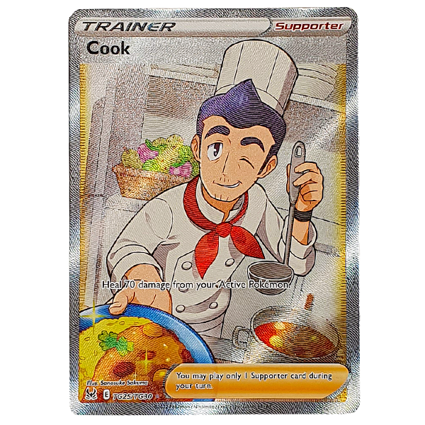 POKÉMON TCG - Cook Full Art Ultra Rare - TG25/TG30