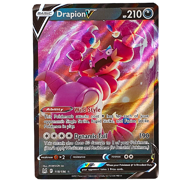 POKÉMON TCG - Drapion V Ultra Rare - 118/196