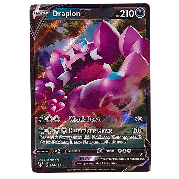 POKÉMON TCG - Drapion V Ultra Rare - 106/185