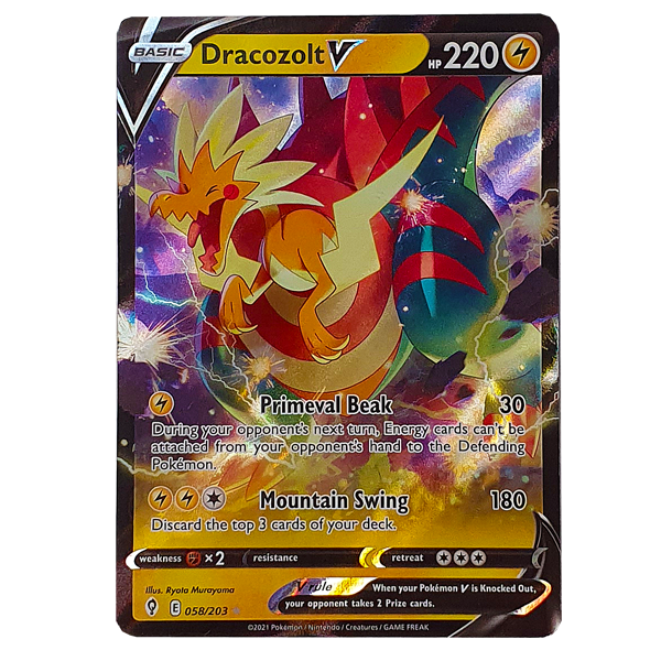 POKÉMON TCG - Dracozolt V Ultra Rare - 058/203