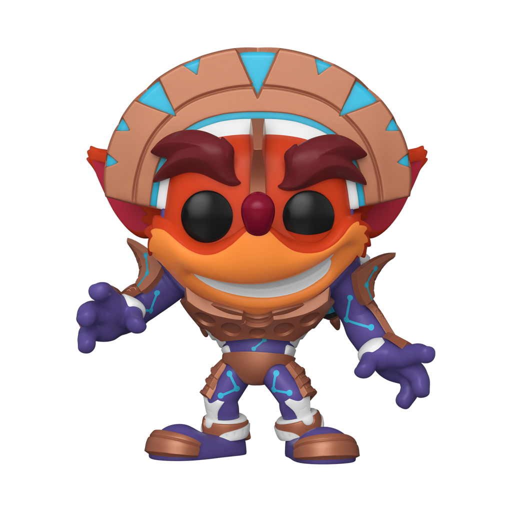 Crash Bandicoot 4 It's About Time - Crash bandicoot in Mask Armor FunKon (SDCC) 2021 Exclusive Pop! Vinyl Figure