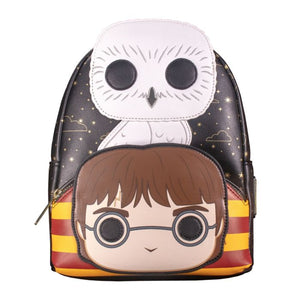 Harry Potter - Harry & Hedwig Pop! Cosplay 10” Faux Leather Mini Backpack