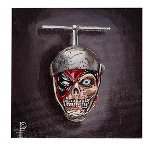 Artwork - Acyrlic Painting 4"x4" - 'Headpool'