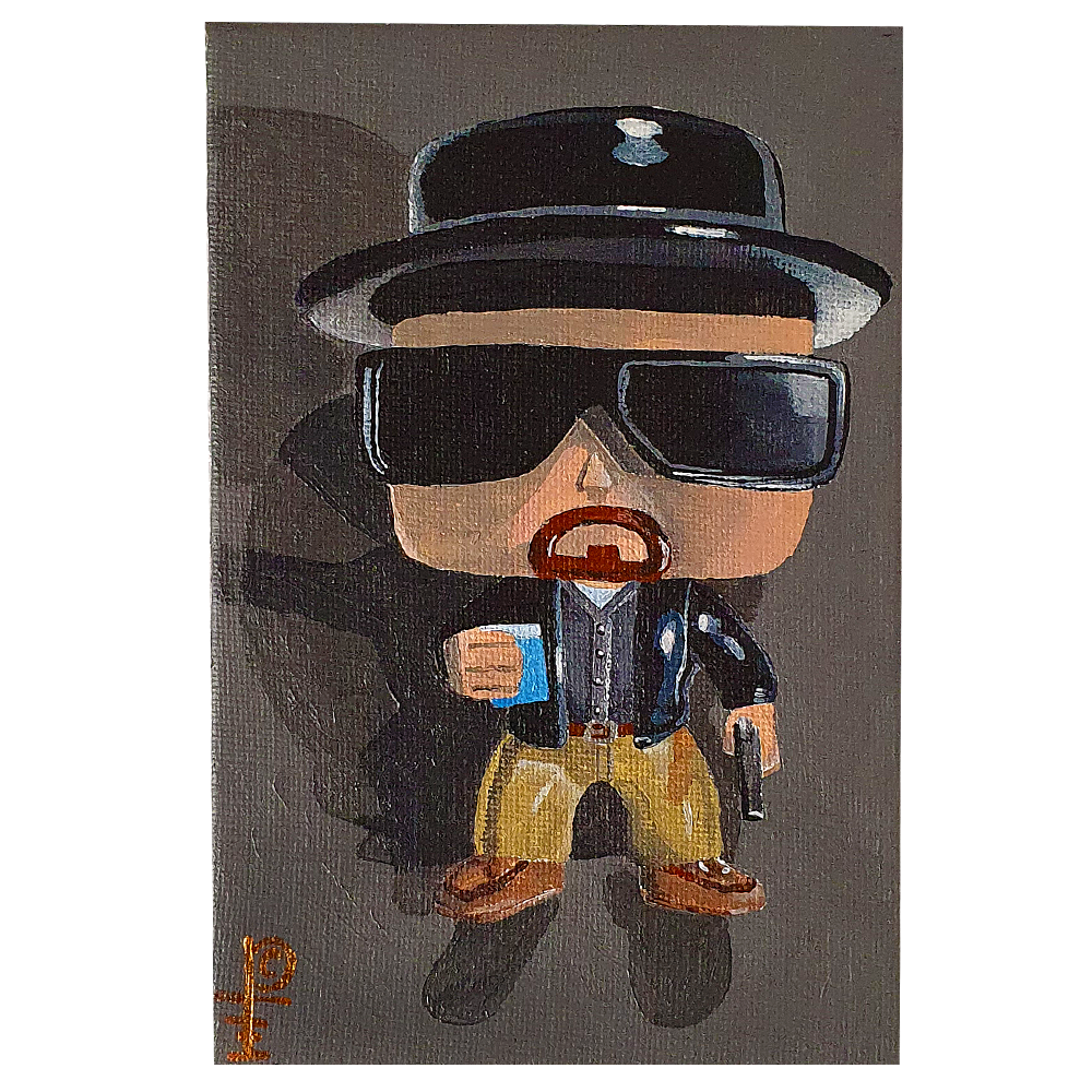 Artwork - Acyrlic Painting 4"x6" - 'Heisenpop'