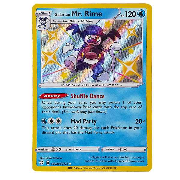 POKMON TCG - Galarian Mr. Rime Shiny Rare - SV021/SV122 Hero Stash POKMON TCG - Galarian Mr. Rime Shiny Rare - SV021/SV122 Hero Stash
