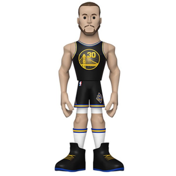 NBA: Warriors - Stephen Curry City Edition Jersey 5” Gold Premium Vinyl Figure