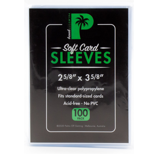 Palms Off Gaming - Soft Trading Card Sleeves - Standard Size - 100 Pack