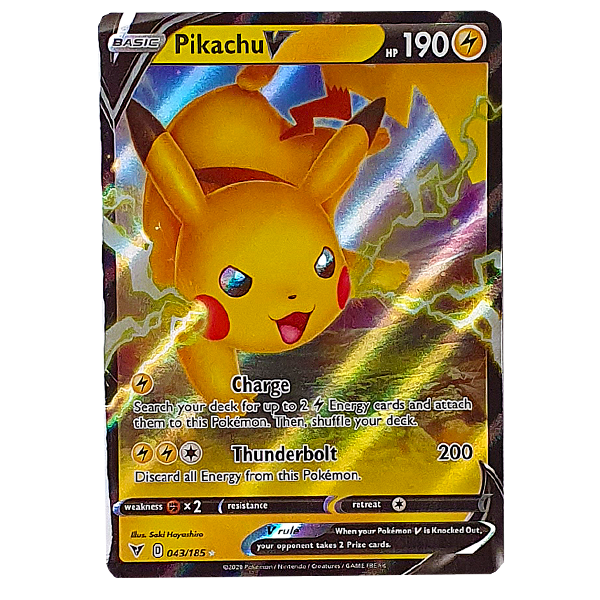 POKÉMON TCG - Pikachu V Ultra Rare - 043/185