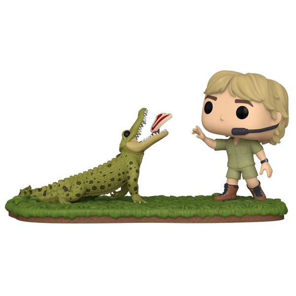 The Crocodile Hunter - Steve Irwin with 'Agro' the Crocodile Pop! Moments Vinyl Figure