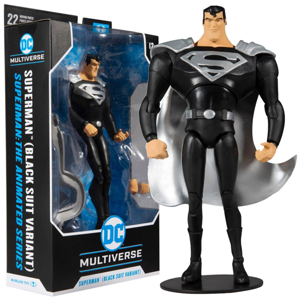 Superman: The Animated Series - Superman Black Suit Variant DC Multiverse 7” Action Figure