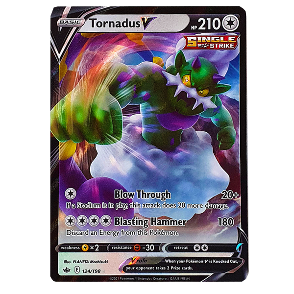 POKÉMON TCG - Tornadus V Ultra Rare - 124/198