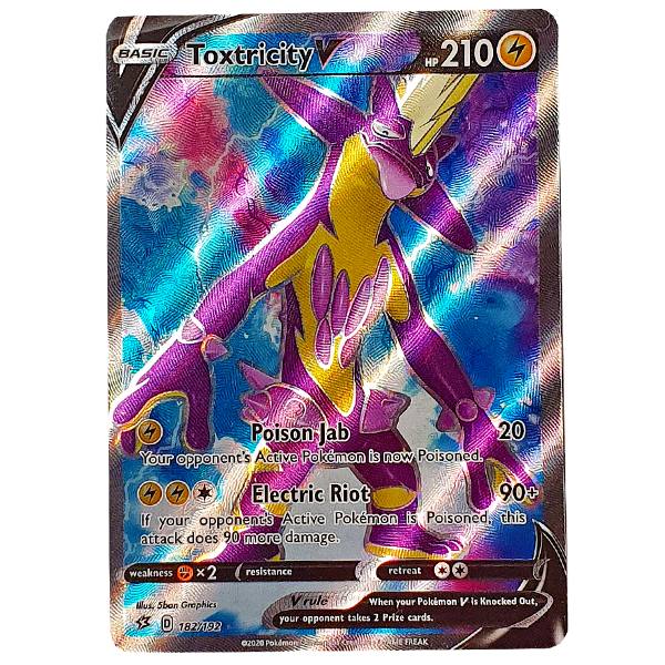 POKÉMON TCG - Toxtricity V Full Art Ultra Rare - 182/192