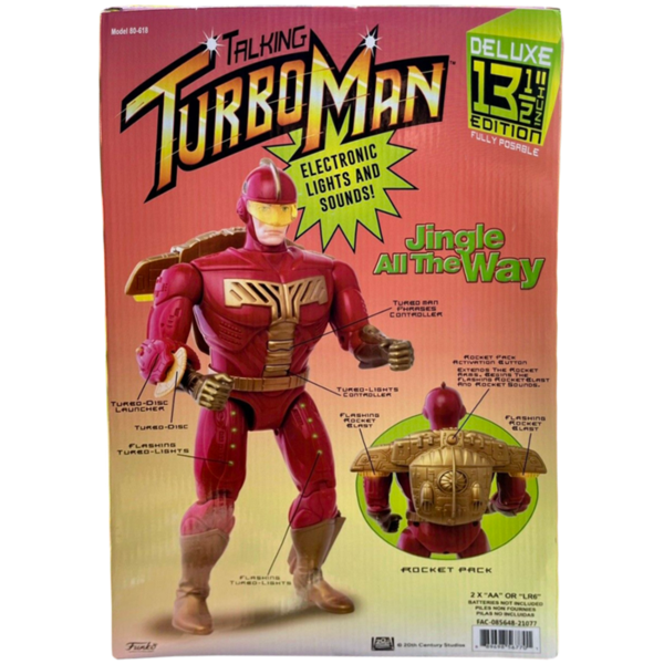 Jingle All The Way - Turbo Man 25th Anniversary 13.5 Action Figure wi –  Hero Stash