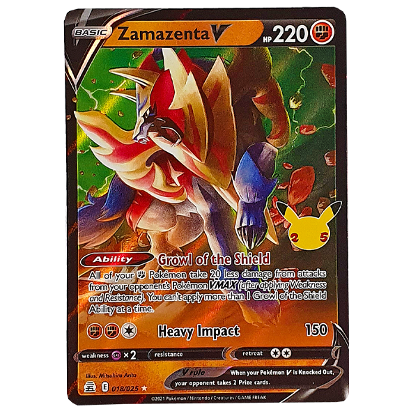 POKÉMON TCG - Zamazenta V Ultra Rare - 018/025