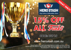 15% Off All Funko - Adelaide Cup Day 2022